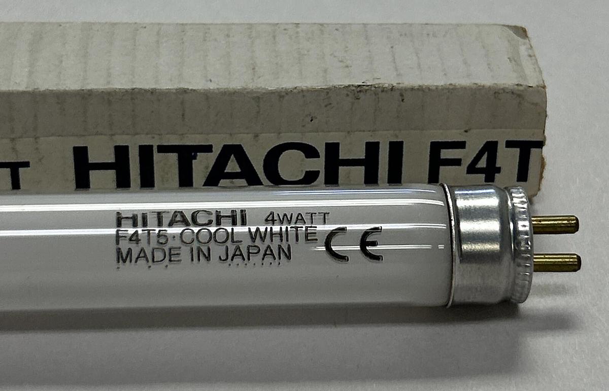 HITACHI,F4T5,COOL WHITE 4WATT FLUORESCENT TUBE LIGHT NOS