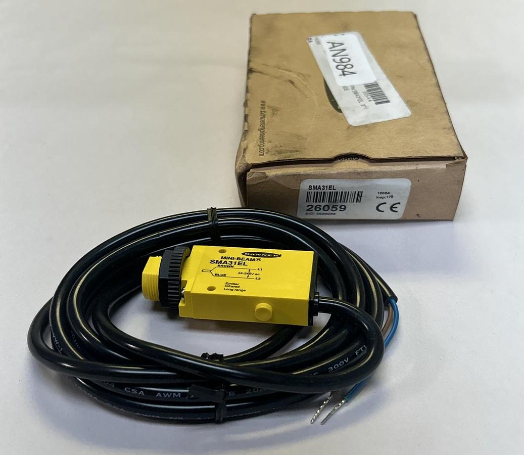 BANNER ENGINEERING,SMA31EL,PHOTOELECTRIC SENSOR EMITTER NEW