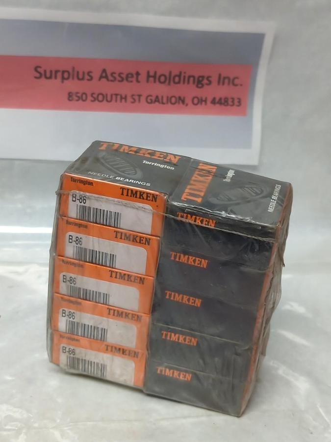 TIMKEN,B-86,NEEDLE ROLLER BEARING LOT OF 10 NOS