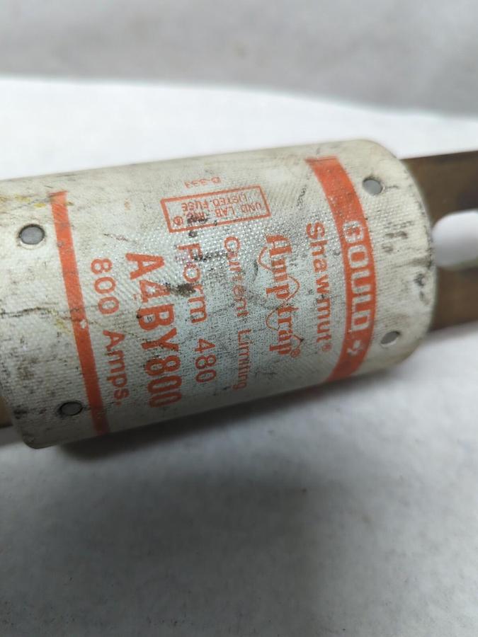 Used GOULD SHAWMUT,A4BY800,AMP-TRAP 800 AMP FUSE PRE-OWNED