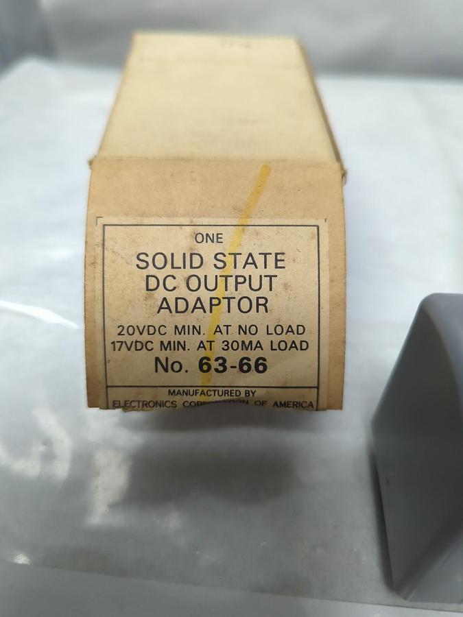 ECA,63-66,SOLID STATE DC OUTPUT ADAPTOR NOS
