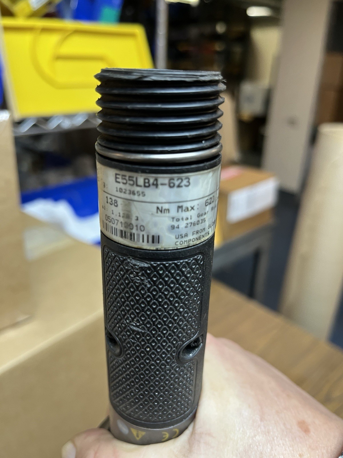 Used STANLEY,E55LB4-623,E-55 SERIES INLINE LEVER NUTRUNNER 1" DRIVE TORQUE 623Nm