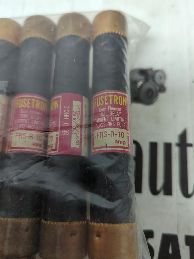 COOPER BUSSMANN,FRS-R10,FUSETRON FUSES LOT OF 9 NOS