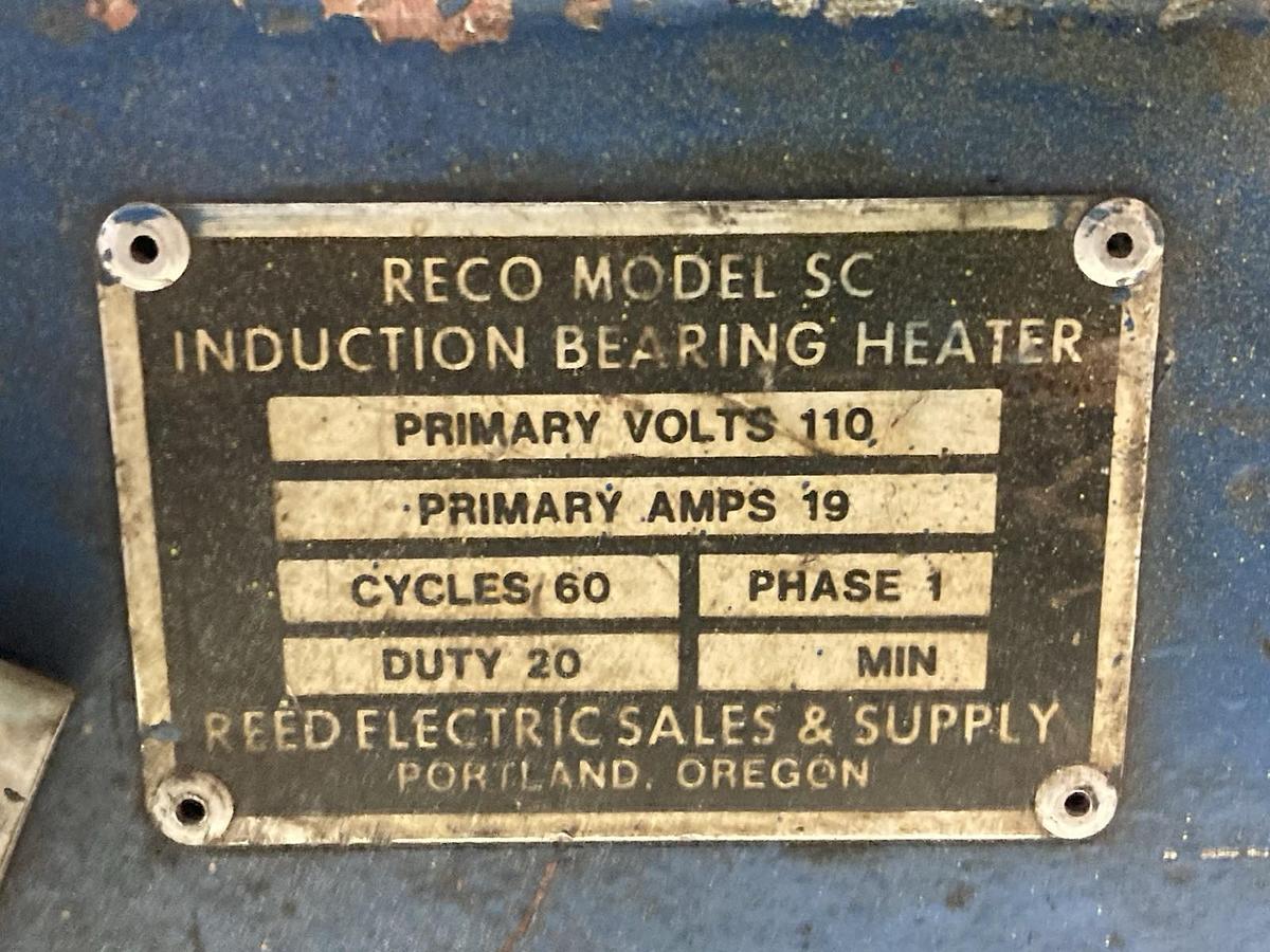 Used Reco,Model SC,Single Phase Induction Bearing Heater 110V 19A 60 Cycles