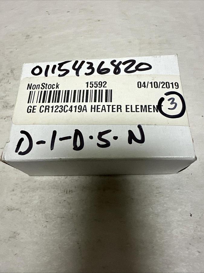 Used GE,CR123C419A,Overload Heater Element BOX of 3