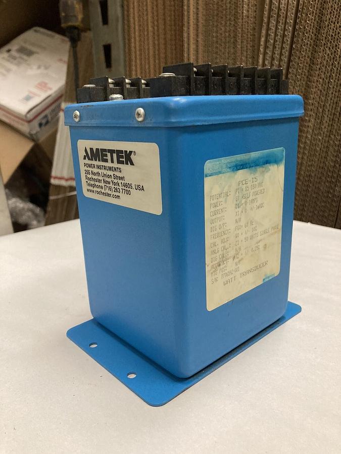 Used Ametek,PCE-15-P1-E0-C1-X1-F60-W0-Z1-A2,Watt Transducer