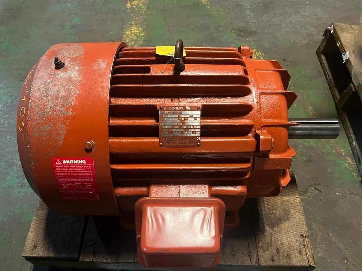 Used CENTURY,6-350071-03,IRON HORSE MOTOR 40HP 1785RPM 324T 3PH 230/460V