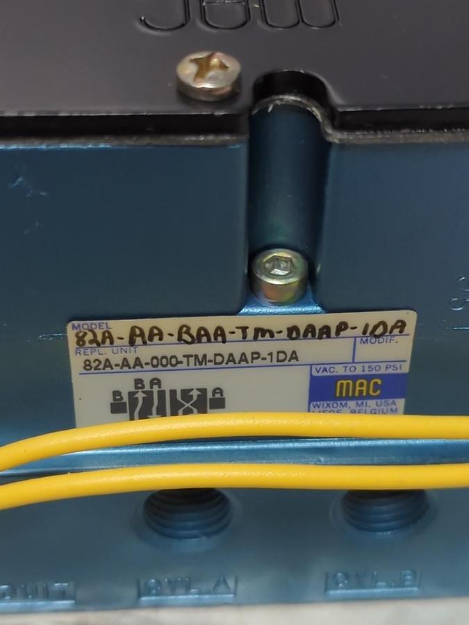 MAC,82A-AA-000-TM-DAAP-1DA,SOLENOID VALVE 120/110V 60/50HZ 25 TO 150PSI 5.4 WATT
