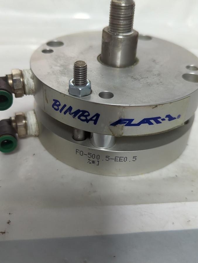 Used BIMBA,FO-500.5-EE0.5,FLAT PNEUMATIC AIR CYLINDER PRE-OWNED