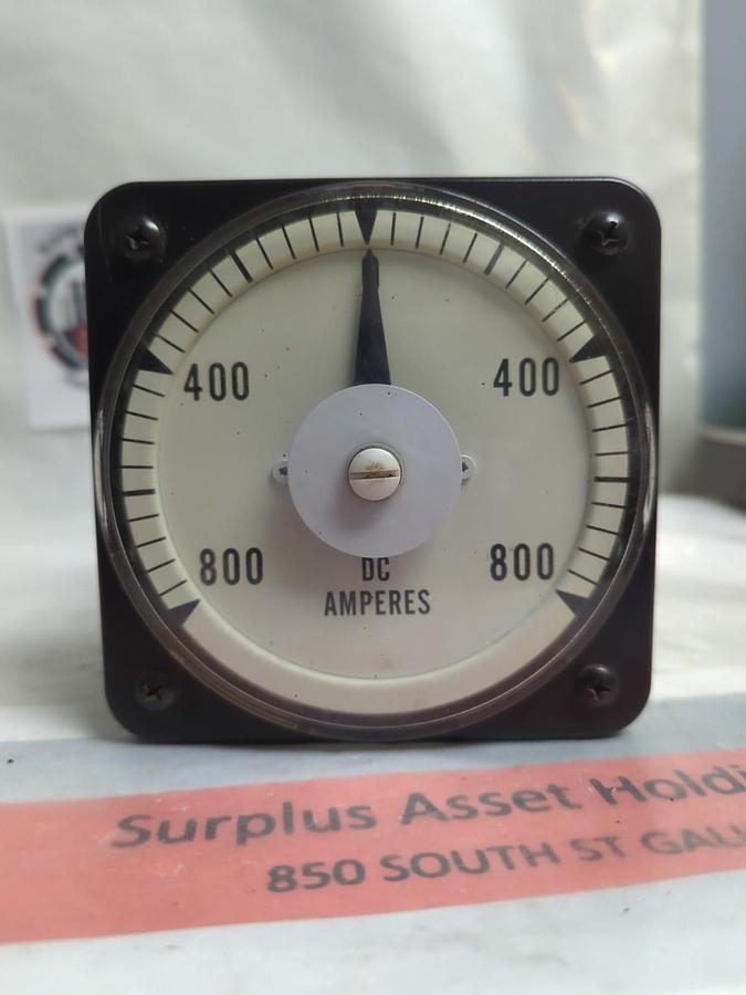 Used YOKOGAWA,YE/DB-40/100-0-100,PANEL METER 800-800 DC AMPERES PRE-OWNED