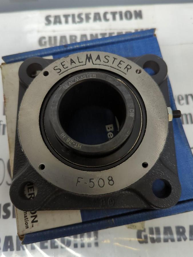 SEALMASTER,HF-28-HI,FLANGE MOUNT BEARING 4-BOLT BASE 1-3/4 BORE NOS