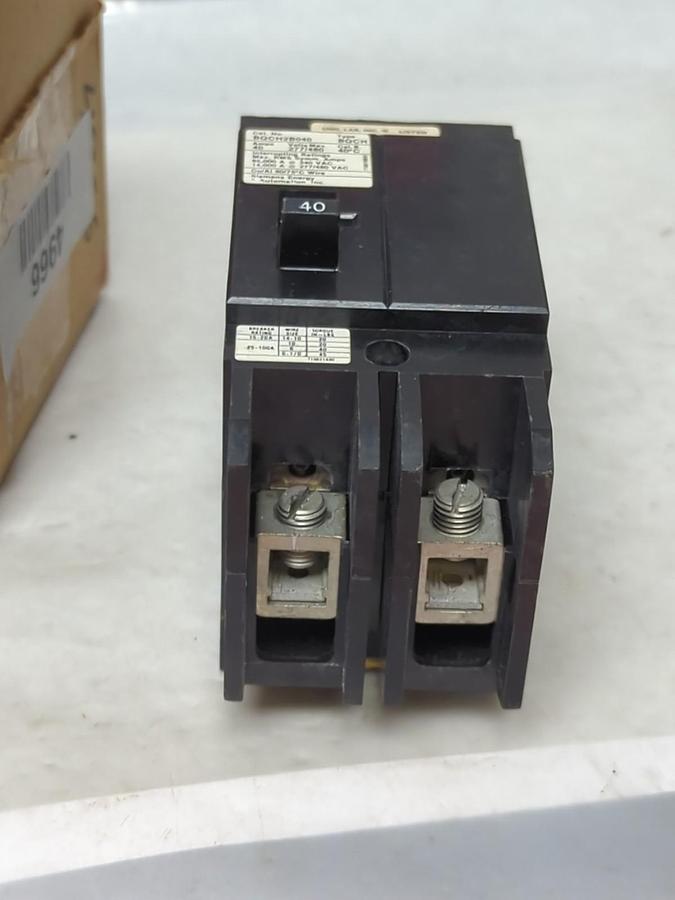 Used SIEMENS,BQCH2B040,CIRCUIT BREAKER 40 AMP 2-POLE PRE-OWNED