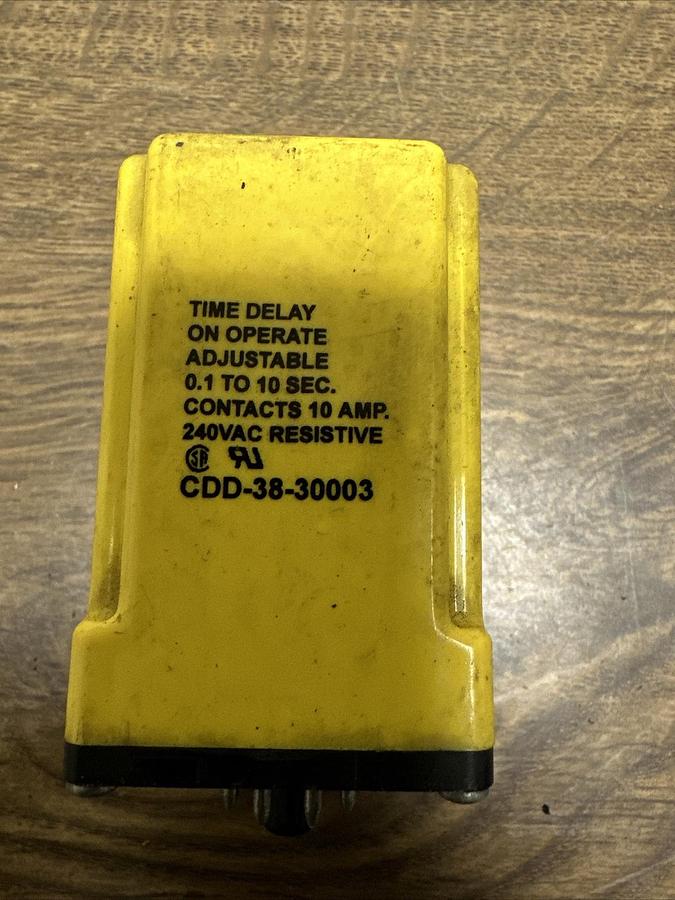 Used Potter & Brumfield,CDD-38-70003,Time Delay Adjustable Relay