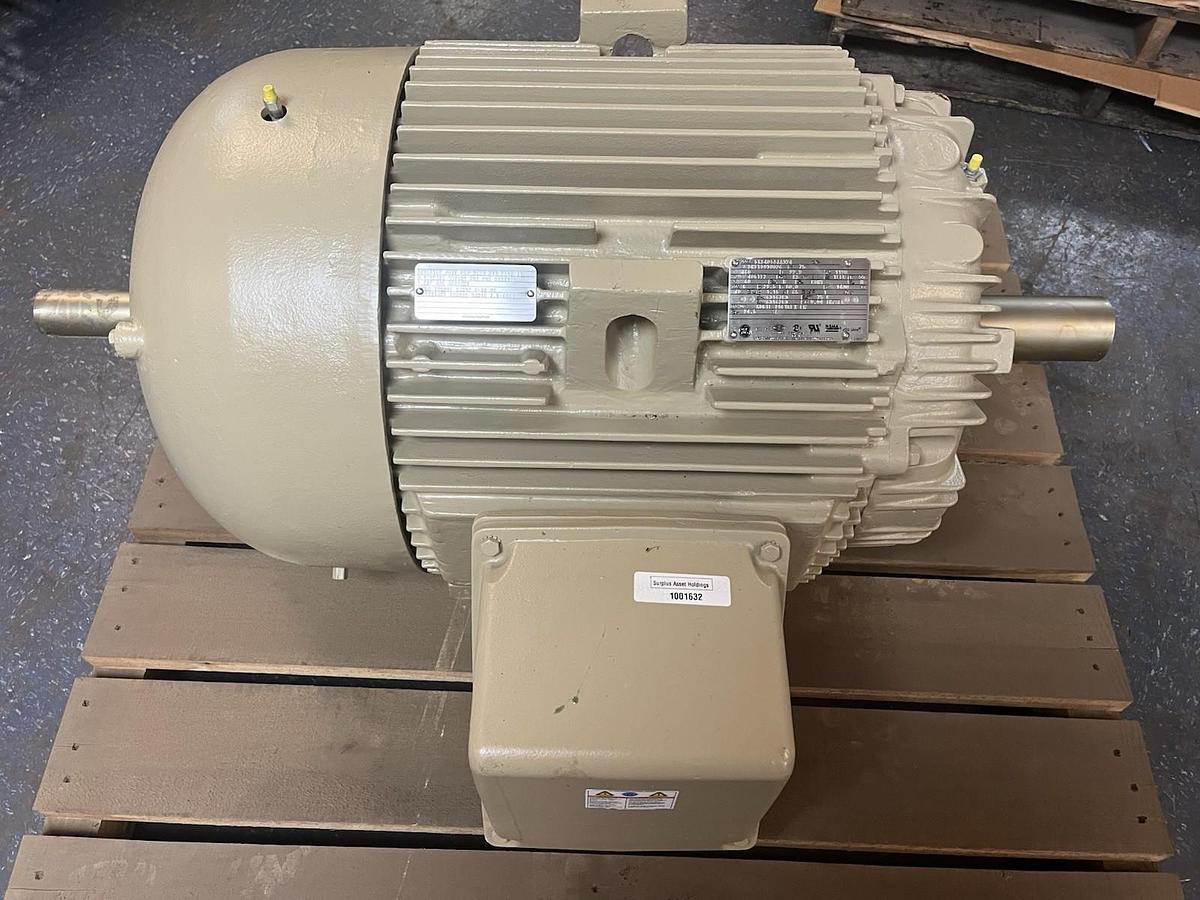 GE,5KS405SAA374,DUAL SHAFT EXTRA SEVERE DUTY MOTOR 75HP 3PH 1190RPM 405TEZ