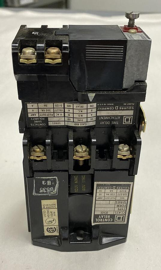 Square D,8501-G020,Control Relay with BG Time Attachment