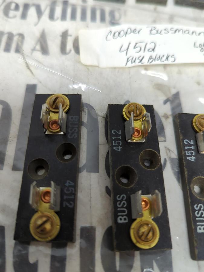 COOPER BUSSMANN,4512,FUSE BLOCK LOT OF 9 NOS