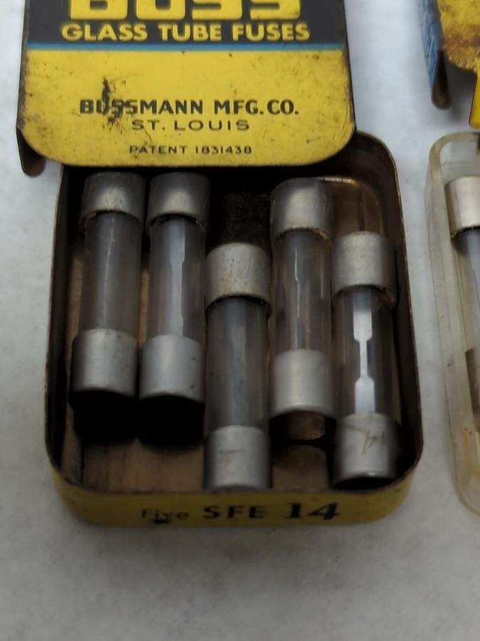 COOPER BUSSMANN,SFE-14,GLASS FUSES LOT OF 10 NOS