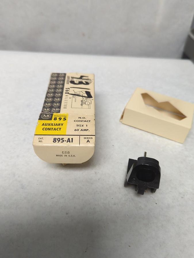 ALLEN-BRADLEY,895-A1,SERIES A SIZE 1 AUXILIARY CONTACT 60 AMP NOS
