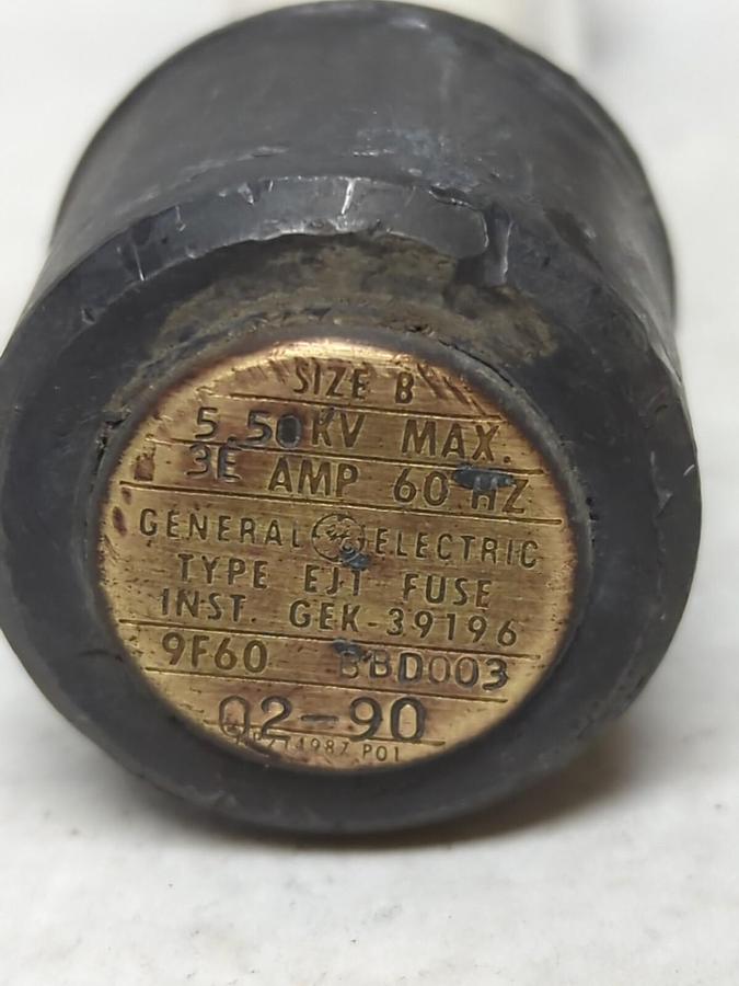 Used GENERAL ELECTRIC,9F60 BBD003,TYPE EJ-1 FUSE 3E AMP PRE-OWNED