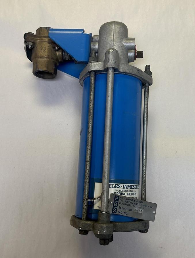 Used NELES-JAMESBURY,ST20MS,SPRING RETURN VALVE ACTUATOR