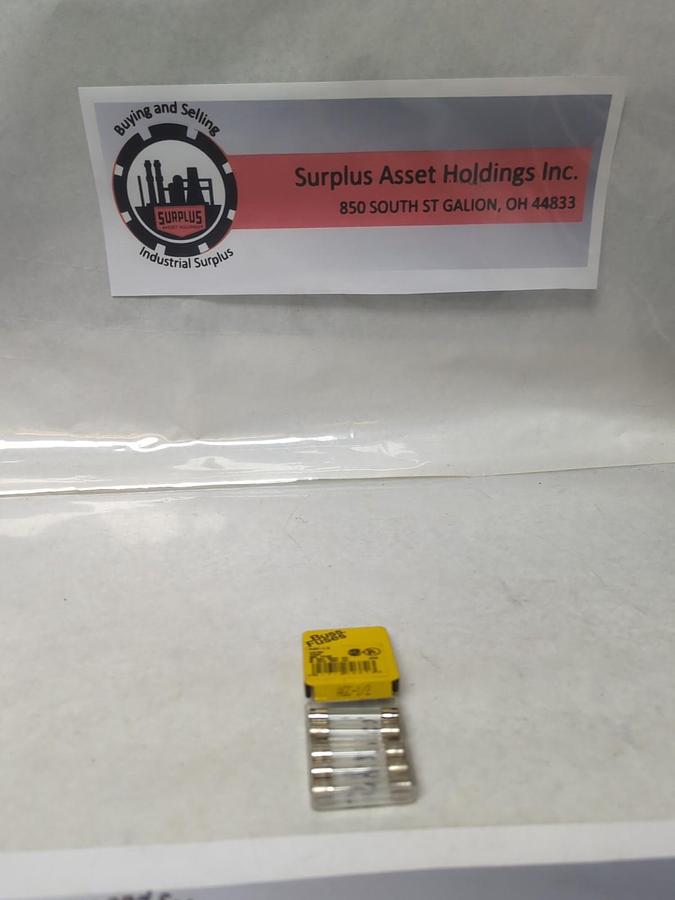 COOPER BUSSMANN,AGC-1/2,FAST ACTING 1/2 AMP FUSE PACK OF 5 NOS