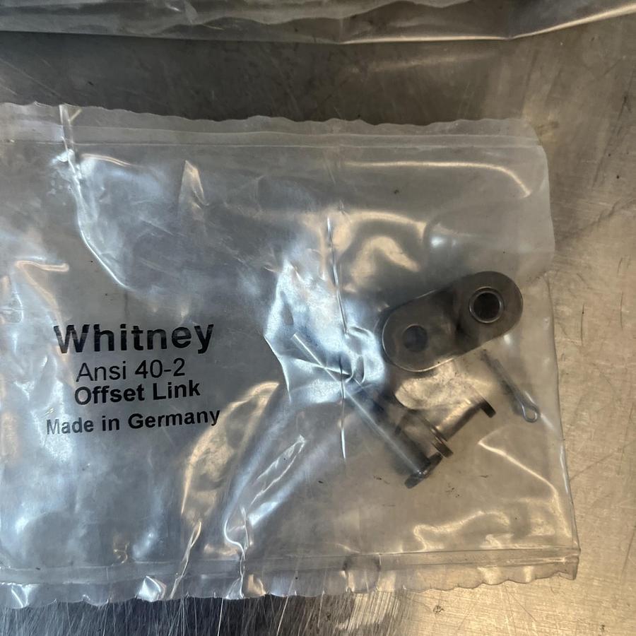 Whitney,ANSI 40-2,OFFSET LINK LOT OF 9