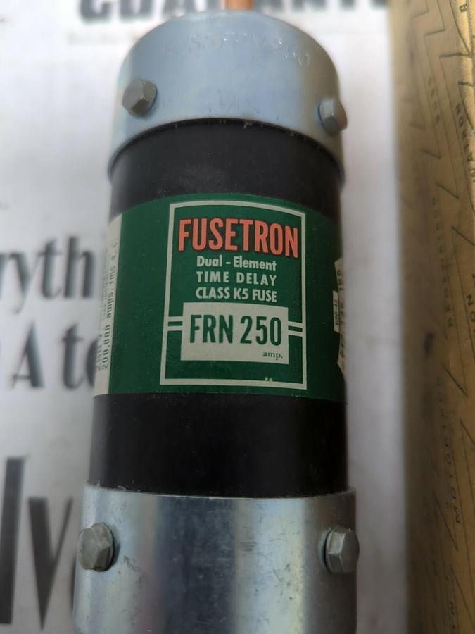 COOPER BUSSMANN,FRN-250,FUSETRON FUSE NOS