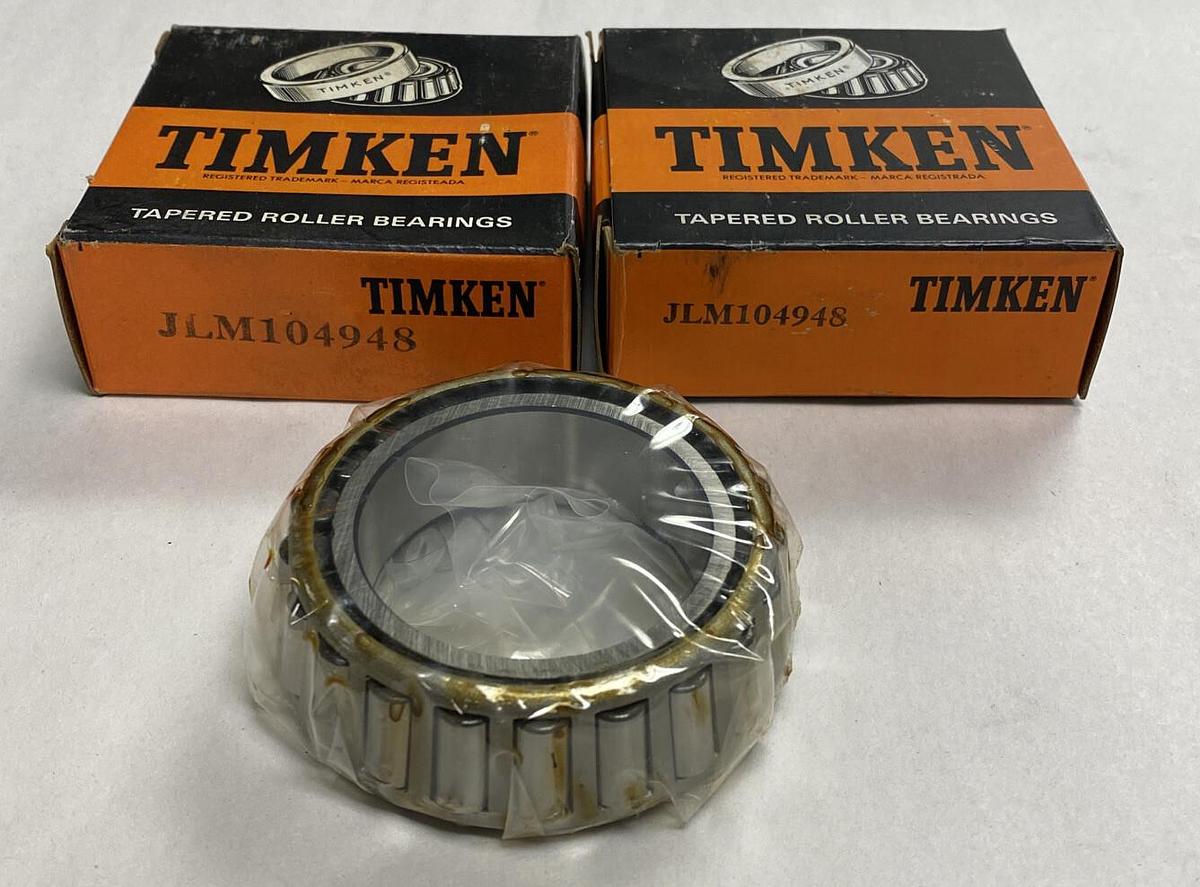 Timken,JLM104948,Tapered Roller Bearing Cone Lot Of 2 NOS