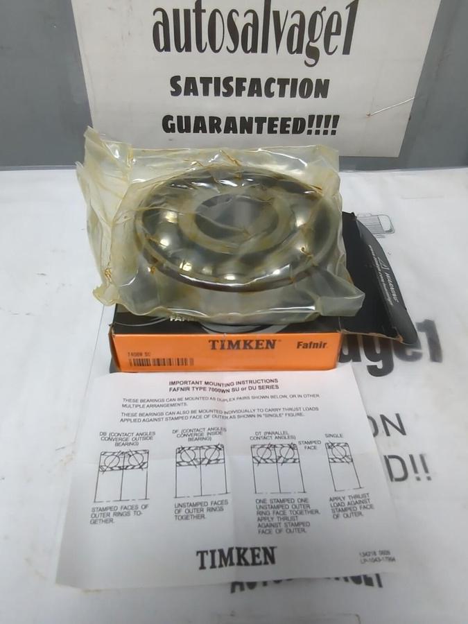 TIMKEN,7408W SU,ANGULAR CONTACT BEARING 40MM BORE NOS