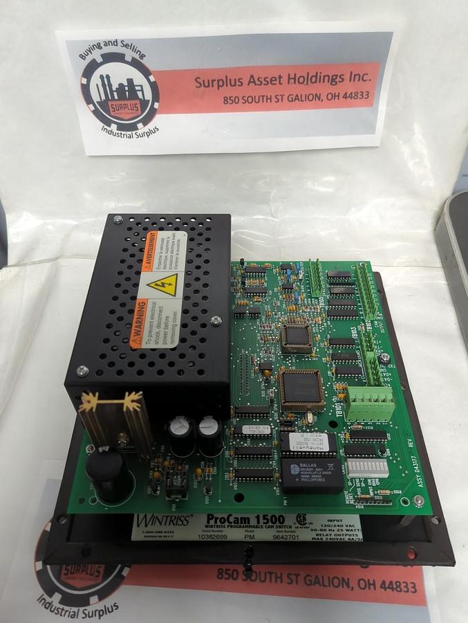 Used HONEYWELL,9642701,PROCAM 1500 WINTRISS PROGRAMMABLE CAM SWITCH PRE-OWNED