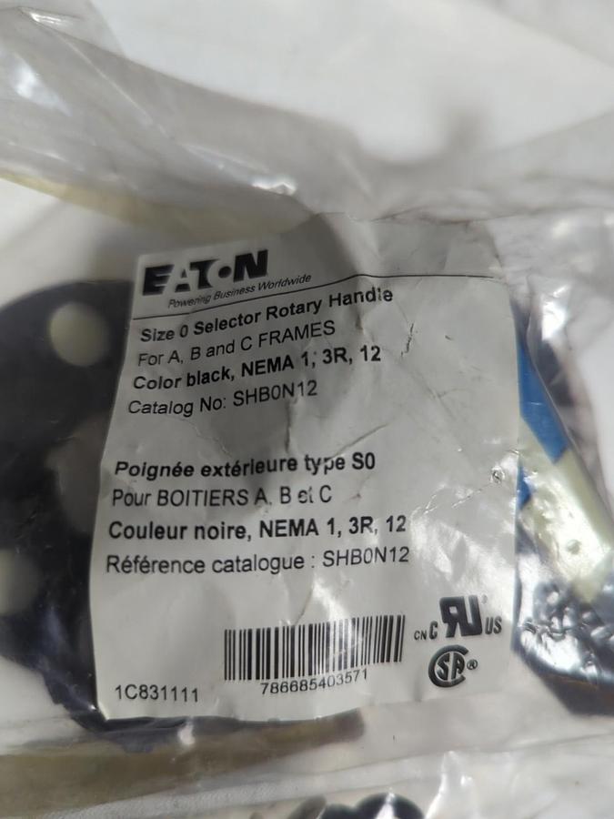 EATON,SHB0N12,TYPE SO SELECTOR ROTARY HANDLE NOS