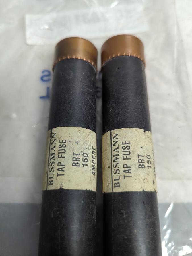 Used BUSSMANN,BRT 50,TAP FUSE 150 AMP FUSE LOT OF 2 PRE-OWNED