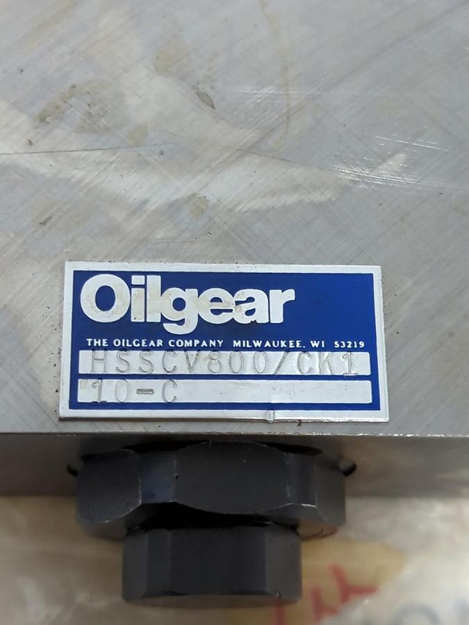 OILGEAR,HSSCV800/CK1  10-C,CHECK SHUTTLE VALVE NOS