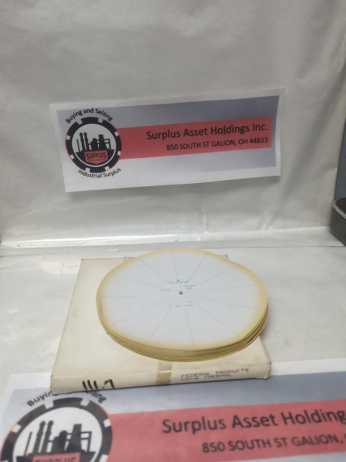 GRAPHIC CONTROLS,FPC CH-6,CIRCULAR RECORDING CHART PAPER PACK OF 100 PCS NOS