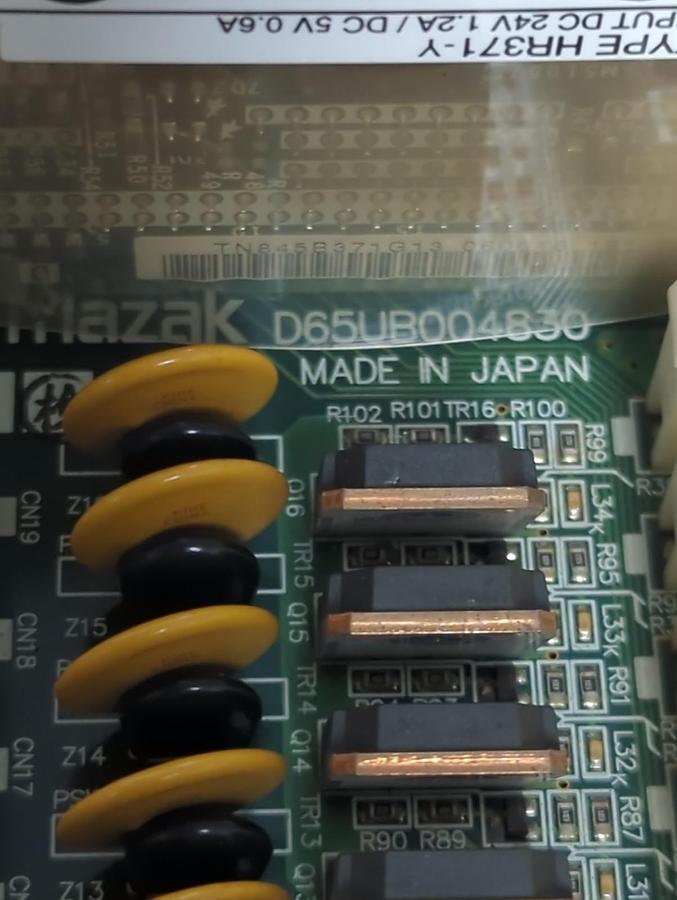 Used MAZAK,D65UB004830-HR371-1,PC BOARD ASSEMBLY PRE-OWNED