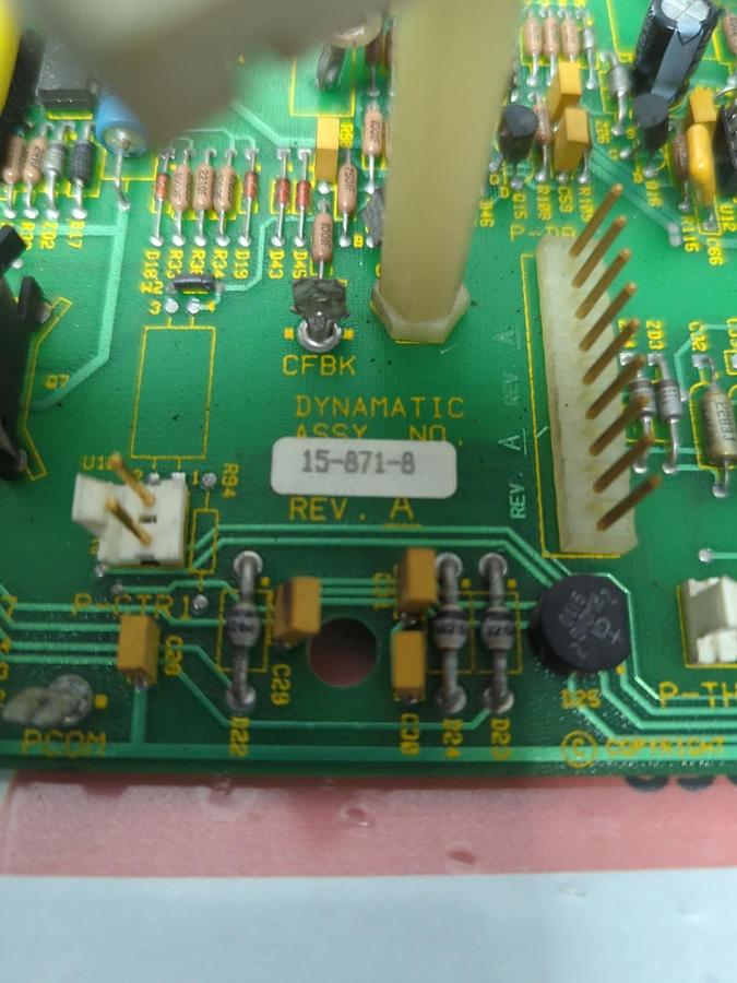 Used DYNAMATIC,15-871-8,CIRCUIT BOARD REV A PRE-OWNED