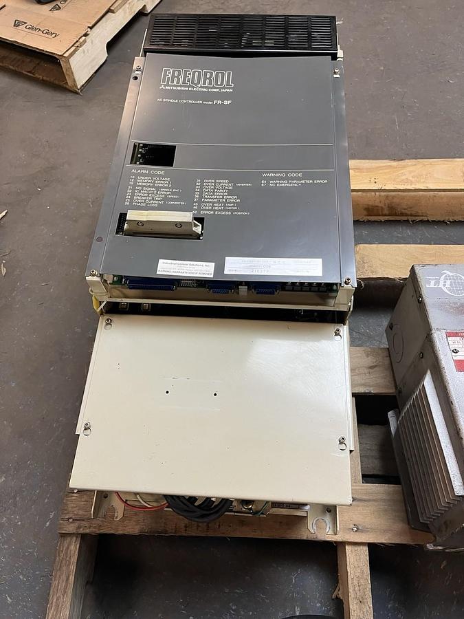 Used MITSUBISHI,FR-SF-2-26K-BCG,FREQROL AC SPINDLE CONTROLLER DRIVE
