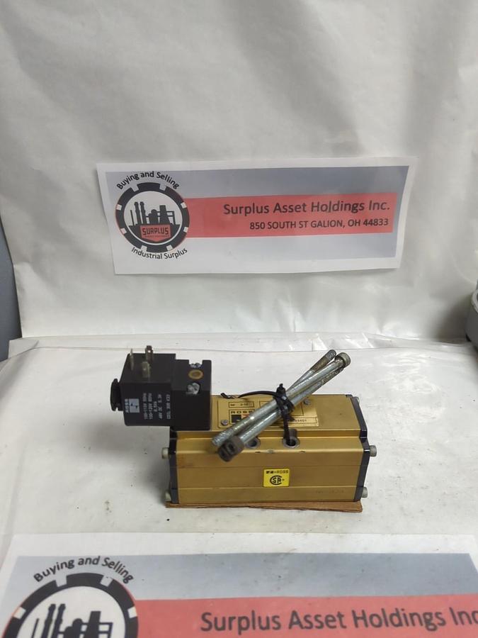 Used ROSS,W6476B3401,SOLENOID VALVE 2-10 BAR PRE-OWNED