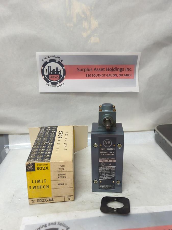 ALLEN BRADLEY,802X-A4,LIMIT SWITCH SERIES C NEMA 4 NOS