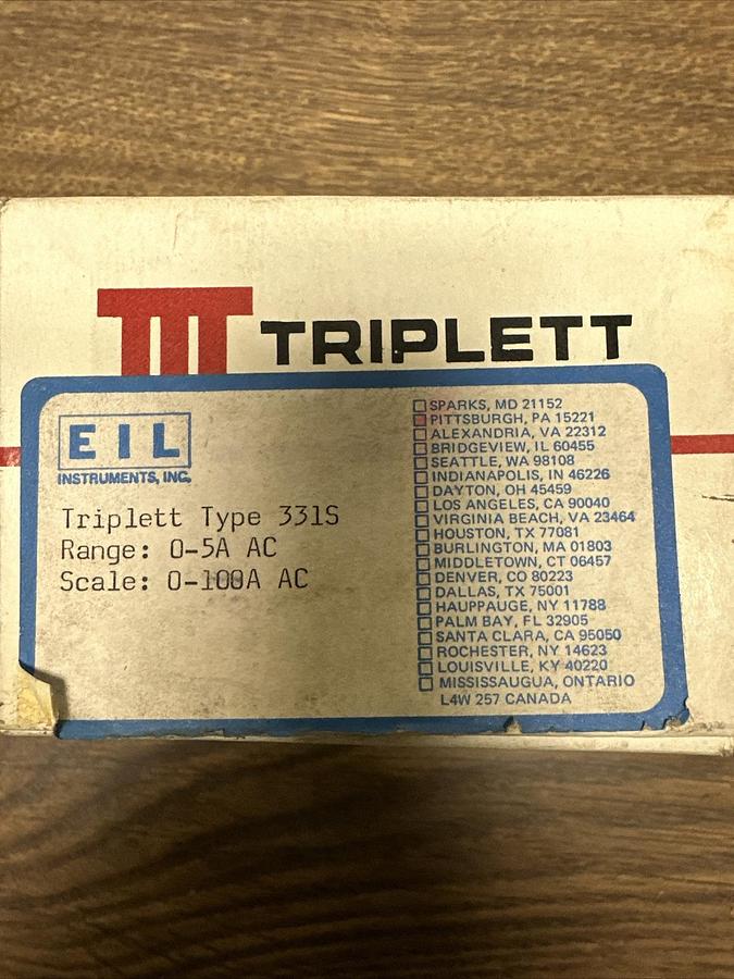 Weston,304,Triplett Type 0-50 Amps AC