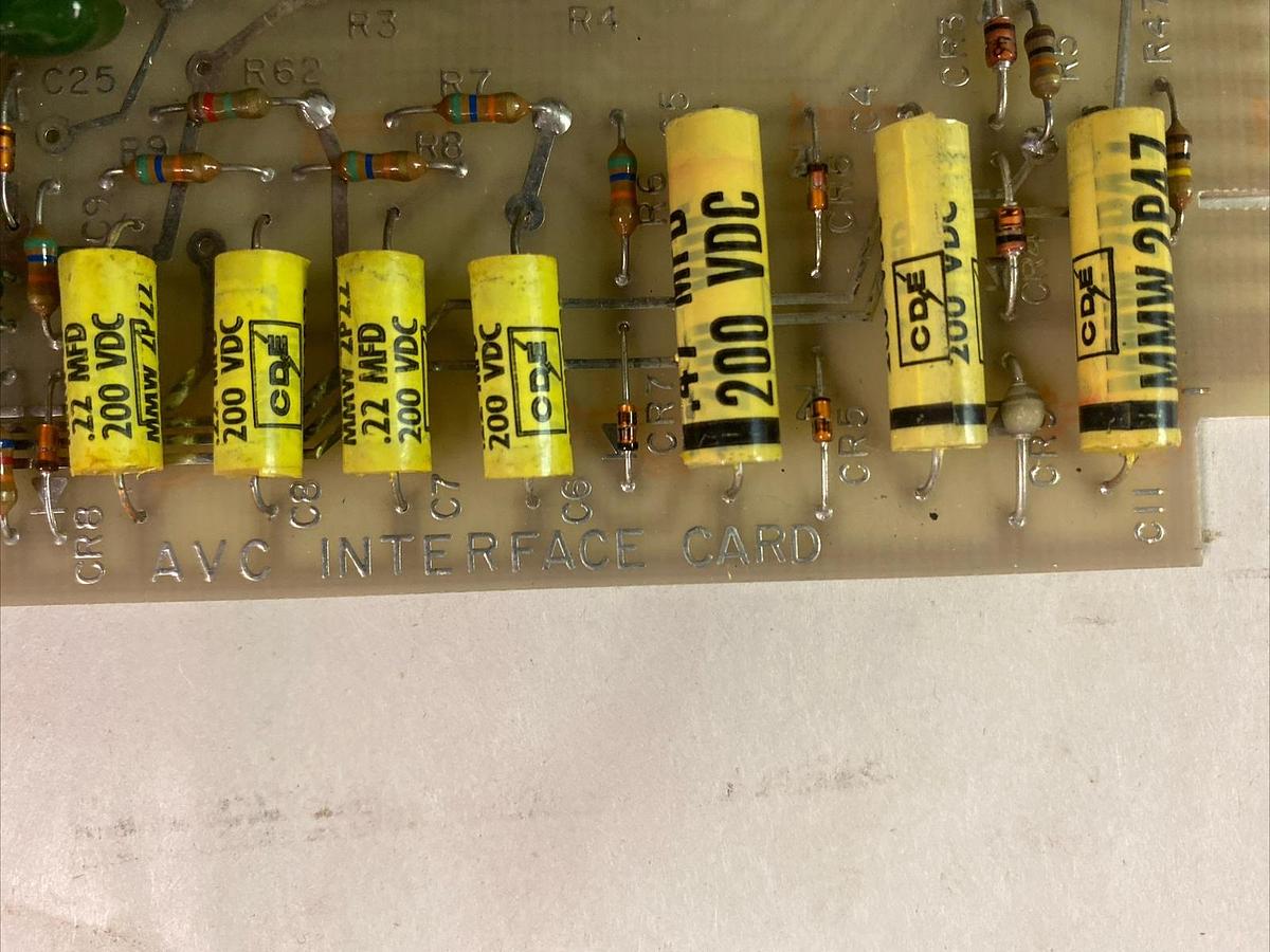 Used AVC,10122D,INTERFACE CARD, REV D