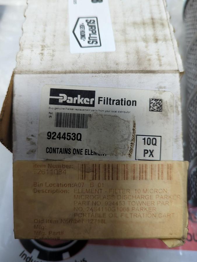 PARKER,924453Q,HYDRAULIC FILTER EL;EMENT NOS