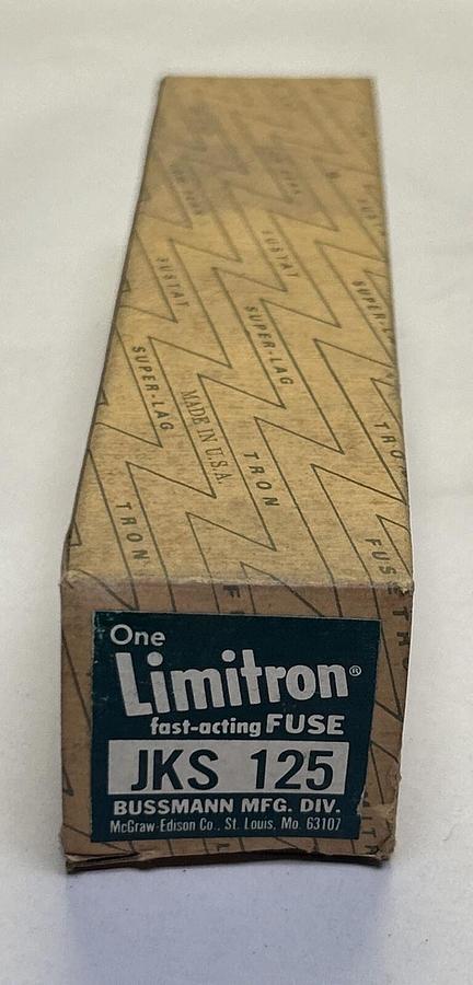 Used BUSSMANN,JKS125,LIMITRON FUSE 125A 600V NEW
