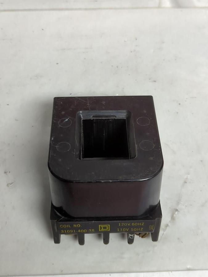 Used SQUARE D,31091-400-38,MAGNETIC COIL 120/110V 60/50HZ PRE-OWNED