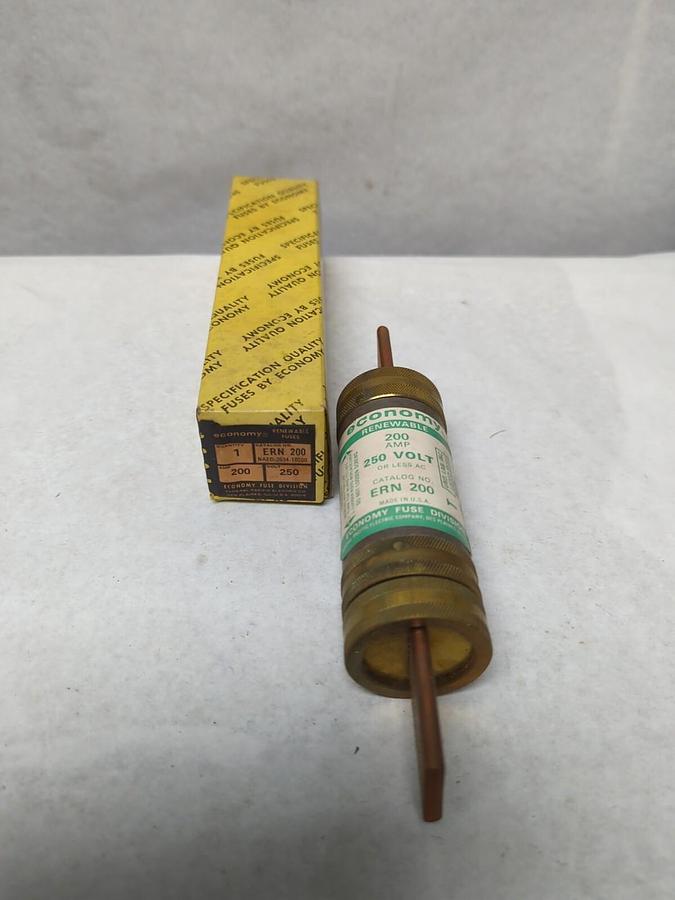 ECONOMY,ERN-200,RENEWABLE FUSE 200 AMP NOS