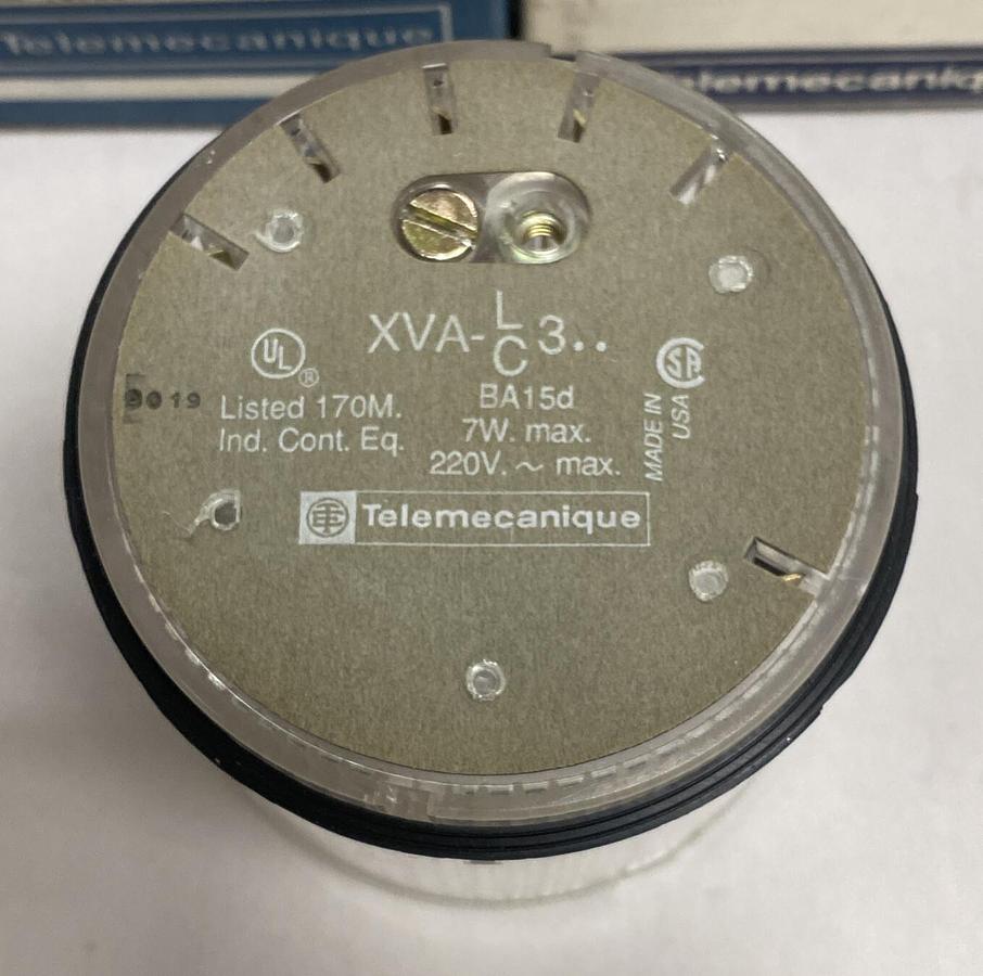 Telemecanique,19514 XVAC371,Clear Stack Light Lot Of 2 NOS