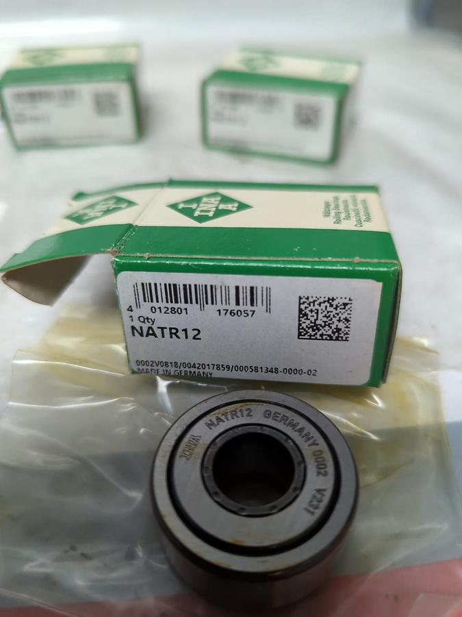 INA,NATR12,CROWNED YOKE ROLLER 32X12X14MM LOT OF 3 NOS