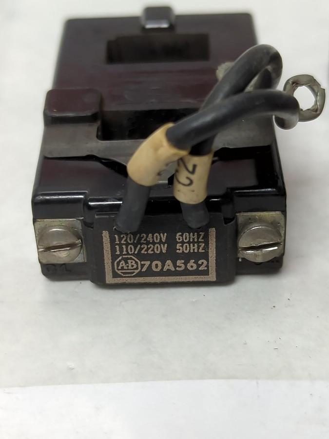 Used ALLEN-BRADLEY,70A562,COIL120/240V 50/60HZ LOT OF 2 PRE-OWNED