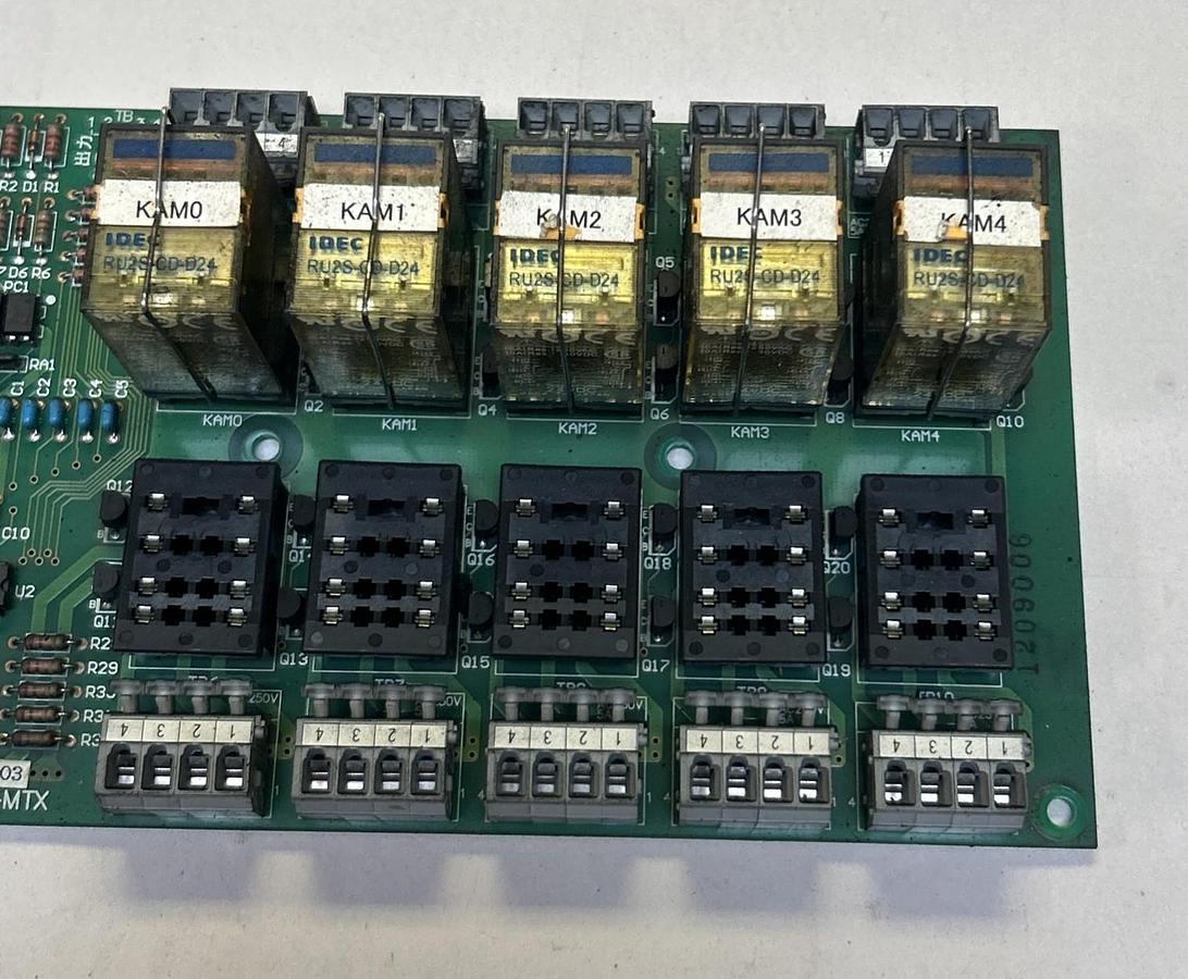 Used MORI SEIKI,AP-DTP-MTX,RELAY CONTROL CIRCUIT BOARD