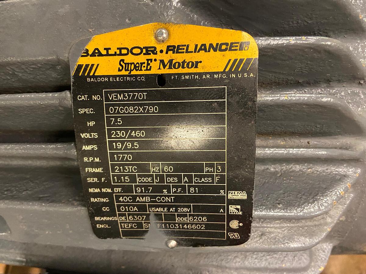 Used Sumitomo,CHHJ-6175DCY-174,Gearmotor Ratio 174 7.5Hp Input 1770RPM